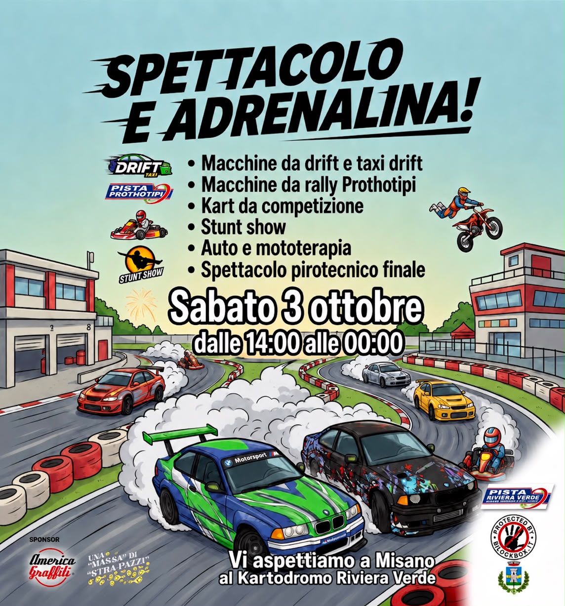 Misano driving show