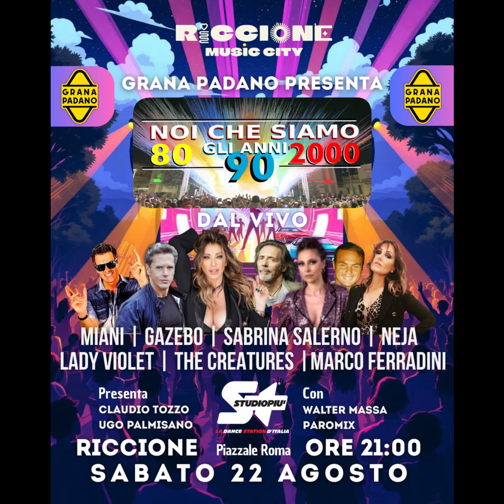 Riccione - Noi che siamo gli anni '80, '90, 2000